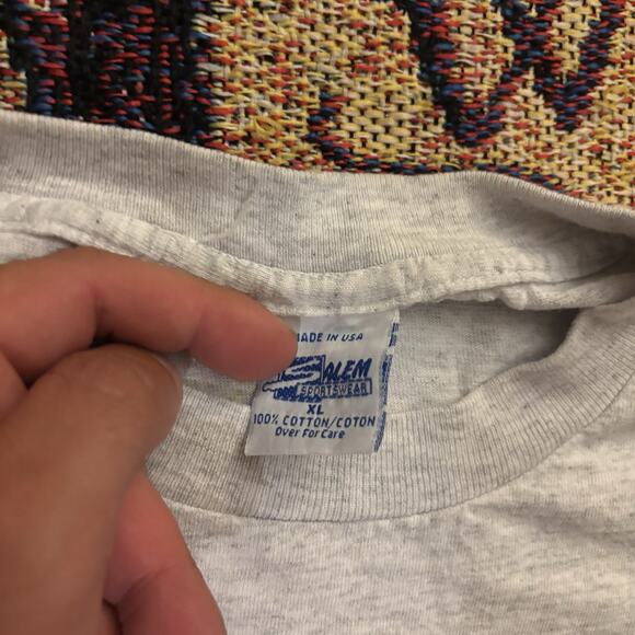 Vintage Baltimore Orioles Shirt Size XL Gray 90s 1991 Salem Tag - Picture 3 of 4